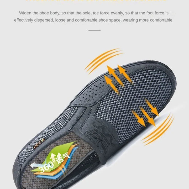 Men's Shoes 2025 Summer Casual Sneakers Breathable Mesh Chunky Sole Affordable Free Shipping
