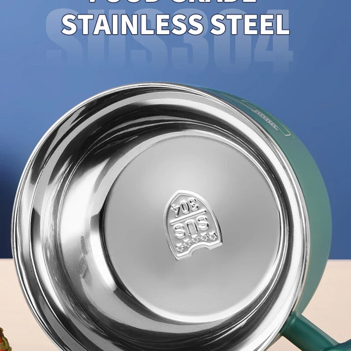 Stainless Steel Bowl With Lid For Instant Noodles Sealed And Portable Drain Bowl For Kitchen Utensils Instant Noodle Partner
