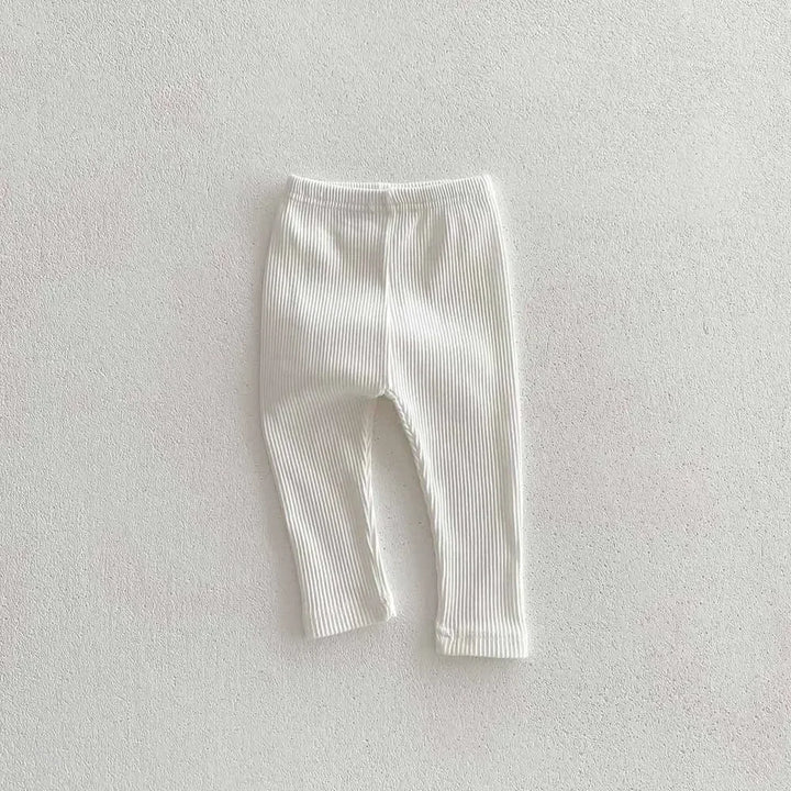 Baby Solid Leggings Girls All-match Striped Skinny Pants Kids Cotton Elasticity Slim Pants Newborn Boy Stretch Trousers