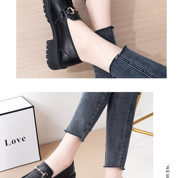 Sneakers Women Shoes Loafers Leather Flat New  Fashion Spring 2024 Casual comfortable Mom Shoe Mujer Zapatos Chaussure Femme