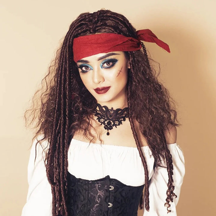 Halloween Pirate Hat Cap Decoration Kids Adult Masquerade Captain Headscarf Cosplay Costume Props Halloween Party Decoration