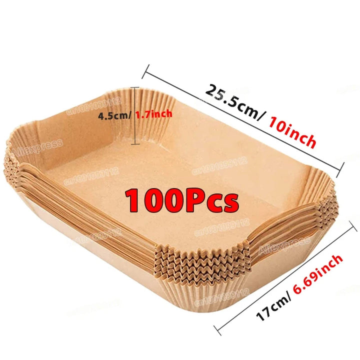 🍽️ Mess-Free Air Frying Made Easy!
🔥 50/100pcs Non-Stick Air Fryer Liners – Keep your basket clean, no scrubbing needed!
✅ Heat-resistant, grease-proof & food-safe
🧁 Perfect for baking, roasting & more
Fits most round air fryers – just use & toss!