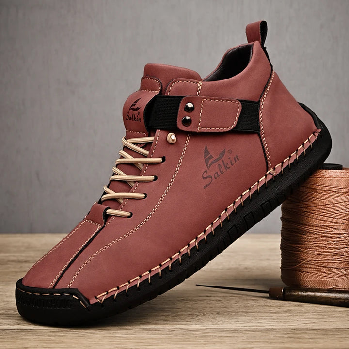 🆕 New 2024 Arrival – Handmade Leather Perfection
Upgrade your look with our Handmade Leather Sneakers & Ankle Boots – crafted for comfort, built for the outdoors, and designed for everyday style.
✅ Premium leather
✅ Solid color finish
✅ Urban + outdoor r