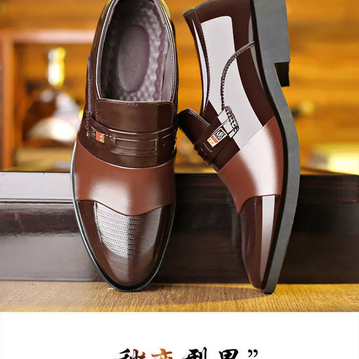 Luxury Men's Dress Shoes Elegant Mens Wedding Party High Quality Dress Shoes Social Man Dress Shoes Round Toe Office Men Loafers