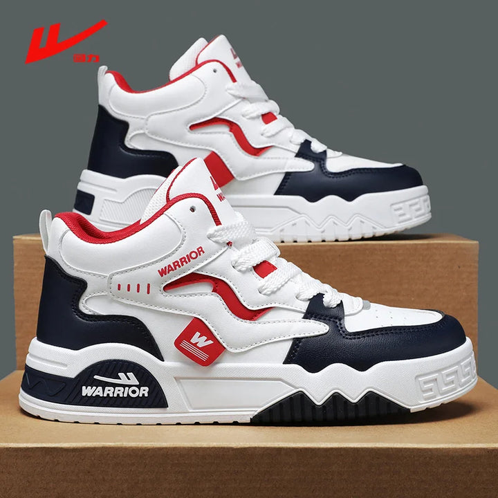 New Four Seasons Men's Sneakers Men's Comfortable Platform Shoes  Trend Lace-up Vulcanized Shoes White Casual Sneakers 5