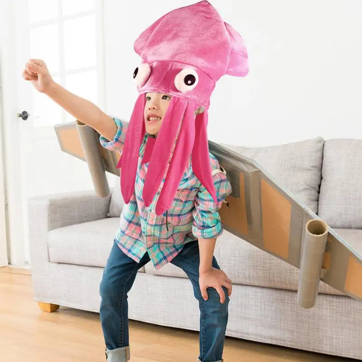 Halloween Octopus Hat Hood Funny Hat Couple Children Adult Crazy Party Hats Animal Hat Japanese Birthday Creative Gift Headdress