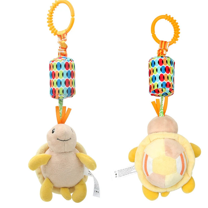 Baby Hanging Rattles Soft Sensory Learning Toy Plush Animals Stroller Infant Car Bed Crib Travel Activity for Babies Toddlers