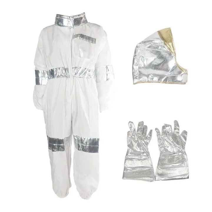 Halloween Kids Astronaut Cosplay Costumes Children Jumpsuit Rocket Space Suit Professional Clothes Pilot Christmas Fancy Suit