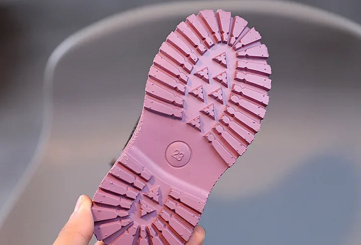 Children Boots Patent leather Casual Sneakers Baby Kids Shoes Waterproof British Ankle Short Boots Boys Shoes Toddler Snow Boots