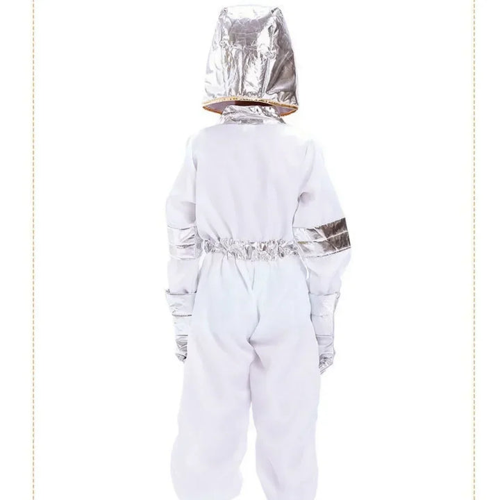 Halloween Kids Astronaut Cosplay Costumes Children Jumpsuit Rocket Space Suit Professional Clothes Pilot Christmas Fancy Suit