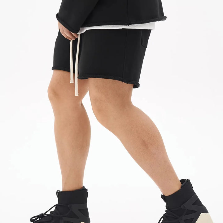 Men Shorts Casual Short Pants Ripped Cotton Gym Shorts Men Jogger Workout