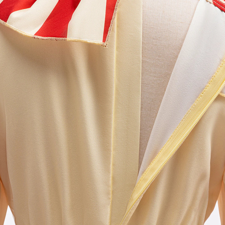 Halloween Funny Clown Cosplay Costume For Children Red Striped Jumpsuit Boys Girls Party Dresses Up Ruffle Girl Clothes Outfits