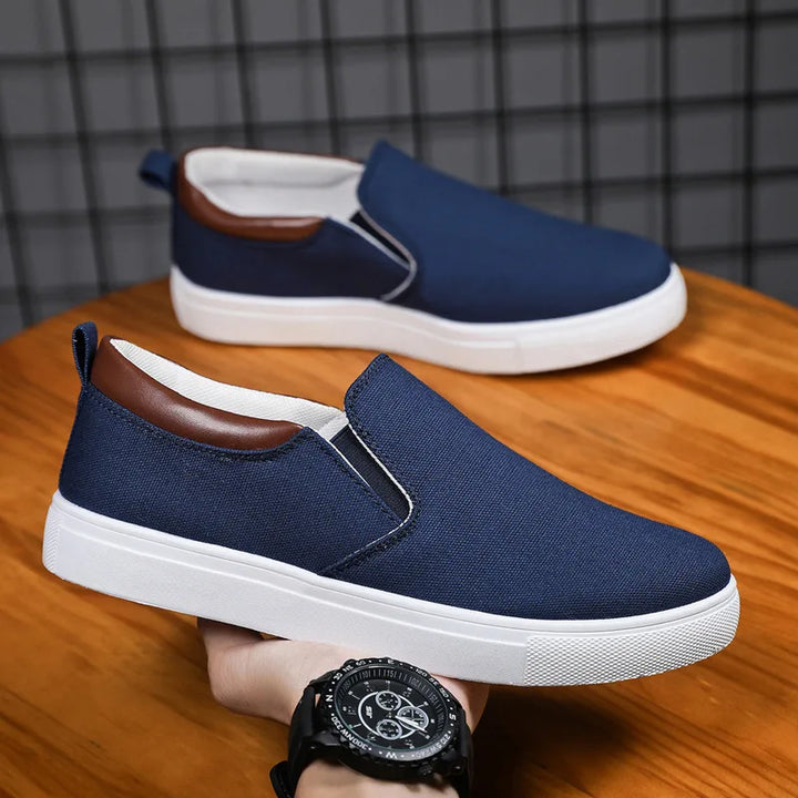 New Casual  Sneaker Canvas Boys Fashion Slip-on Vulcanized Flat