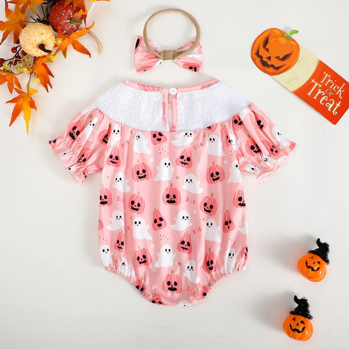 Cute Infant Short Sleeve Triangle Halloween Romper Baby Harie for Toddlers Comfortable And Stylish Baby Clothes