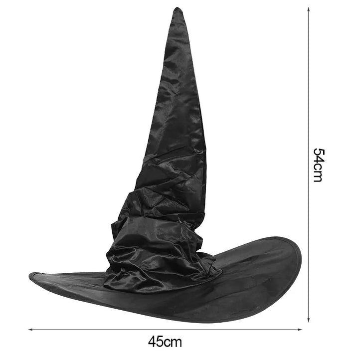 Halloween Witch Wizard Black Hat Party Cosplay Costume Headgear Devil Cap Prop Halloween Party Decoration Supplies For Women Men