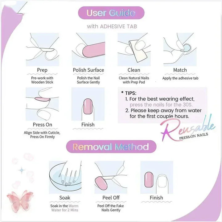 10pcs Halloween Goth Bone Press On Nail-Glossy Long Almond Shape False Nail Sweet and Cool Full Cover Design for Women and Girls