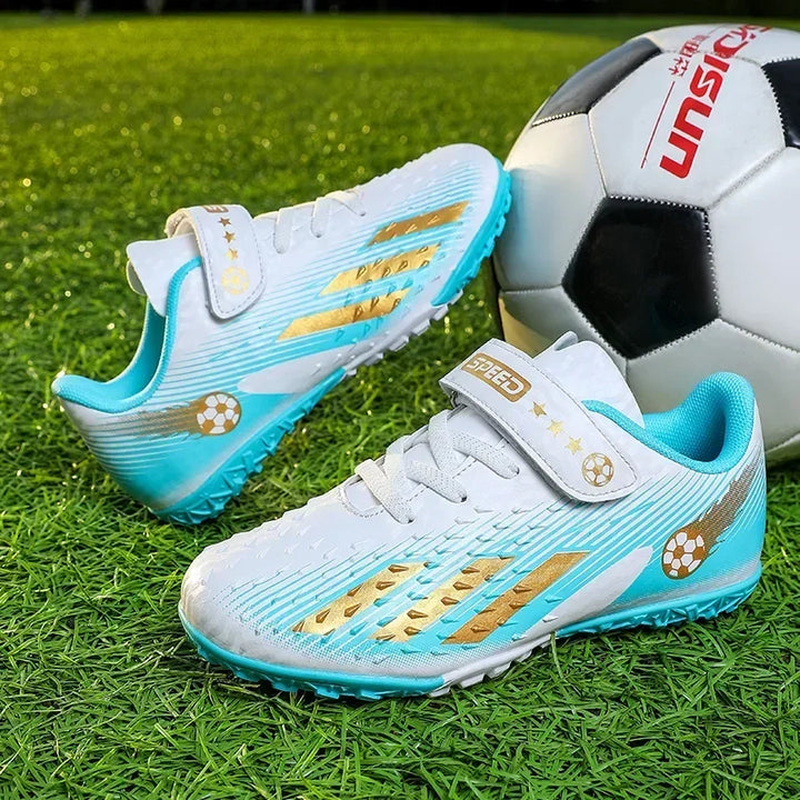 Kids Football Boots Society Cleats Soccer Shoes Boys Indoor Football Field Boots Children Non Slip Fast Training Sneakers Match
