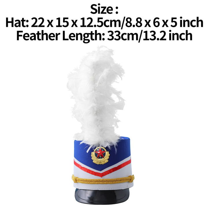 Nutcrackers Hat - Soldier Hat - Drum Major Hat - Marching Band Hat - Children Adult Halloween Cosplay Soldier Costume Party Hat
