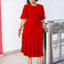 FairyShely Solid Short Sleeve Plus Size Long Dress Women O Neck Large Big Dresses Lady Summer Party Tight Curvy Dress