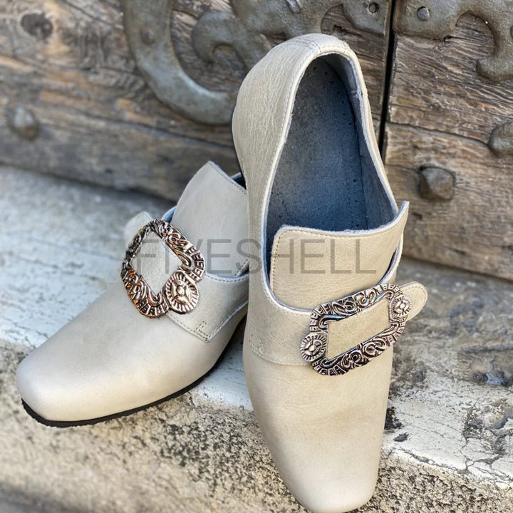 Vintage 18th Medieval Renaissance Cosplay Frock Shoes Noble Men's Women High Heels Mmarie  Antoinette Halloween Fancy Party shoe