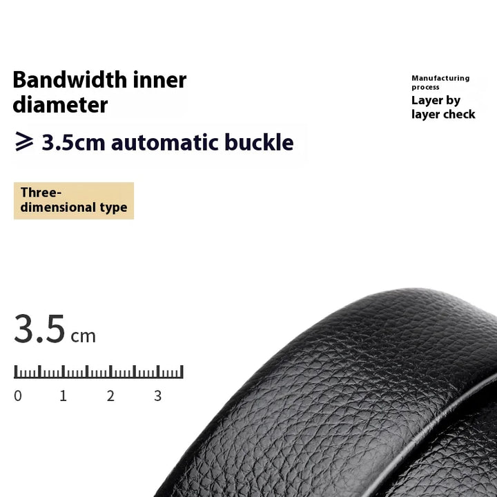 Men's Belt Leather Men Belts Waistband Automatic Belt for Man Mens Male Genuine Waist belts Business belts
