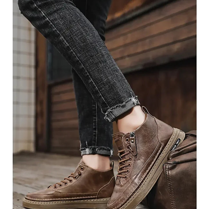 All-Occasion Comfort in Every Step
Discover our Men’s High-Top Leather Boots – sleek, durable, and made for every moment. From casual days to dressed-up nights, these boots do it all.
✅ Comfortable fit
✅ Premium leather
✅ Perfect for any occasion