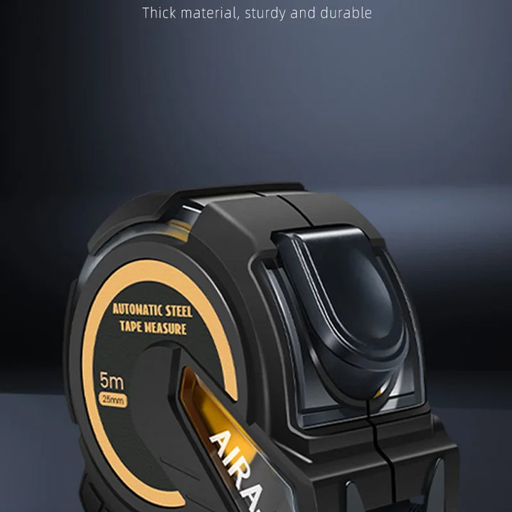 AIRAJ 3M to 10M Metric Self-Locking Tape Measure with Rubberized Coating, High - Precision Straightedge Measuring Tool Hand Tool