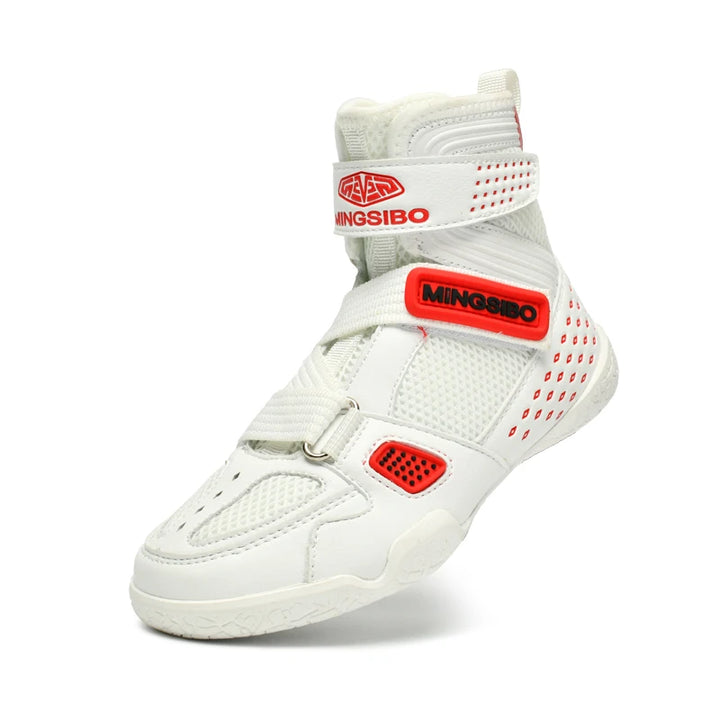 High-top  Boxing Shoes Designed For Children wrestling Shoes Breathable and Comfortable Children's Fight Boots30-38