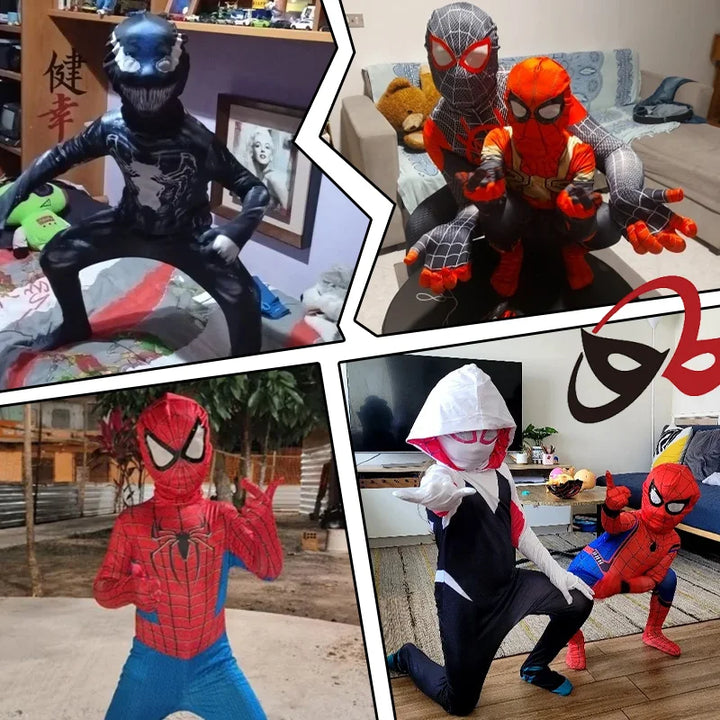Halloween Kids Costumes Superhero Animal Cosplay Outfits, Breathable Safe Material for Party Dress-Up, Unisex Boy Girl Toddler