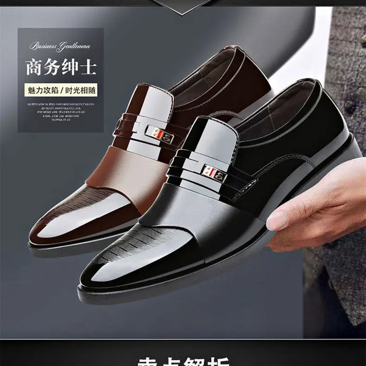 Luxury Men's Dress Shoes Elegant Mens Wedding Party High Quality Dress Shoes Social Man Dress Shoes Round Toe Office Men Loafers