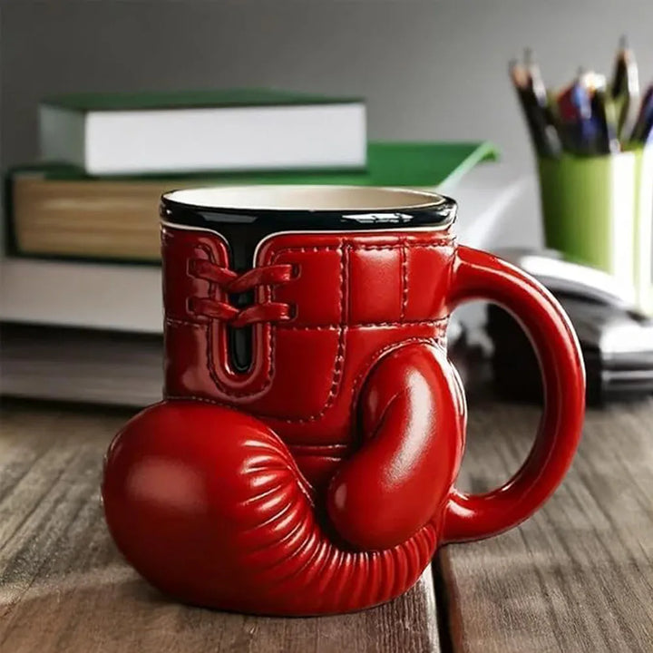 Boxing Glove Mug Sports Themed Mugs Funny Water Cup Coffee Desktop Container Kitchen Drinkware with Handle Creative Home Gifts