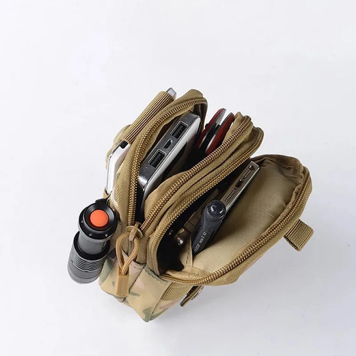Mobile Phone Case Pouch Waist Bag Waterproof Nylon Multifunction Casual Men Waist Pack Male Small Bag