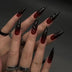 24Pc Halloween False Nails with Almond Head Designs Cute Clown Fake Nails French Full Cover Manicure Press on Nail Tips for Girl