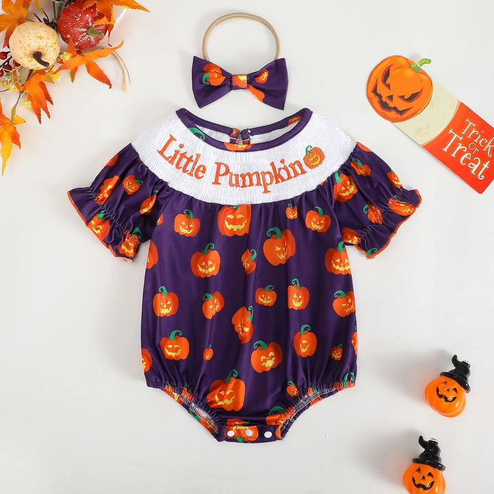 Cute Infant Short Sleeve Triangle Halloween Romper Baby Harie for Toddlers Comfortable And Stylish Baby Clothes