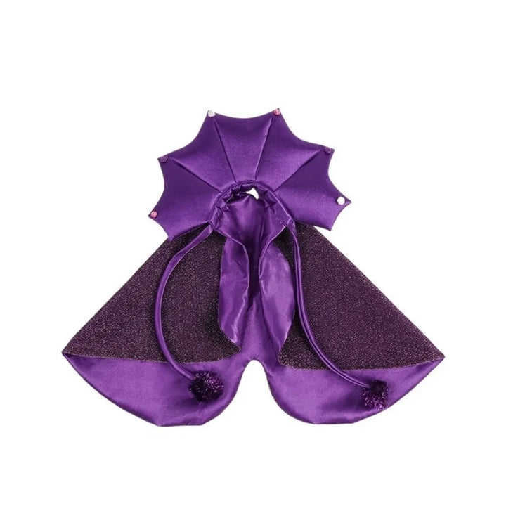 Funny Star Pet Witch Cloak Cloth Soft Halloween Pet Cloak Purple Witch Hat Dog Witch Costume Halloween Atmosphere
