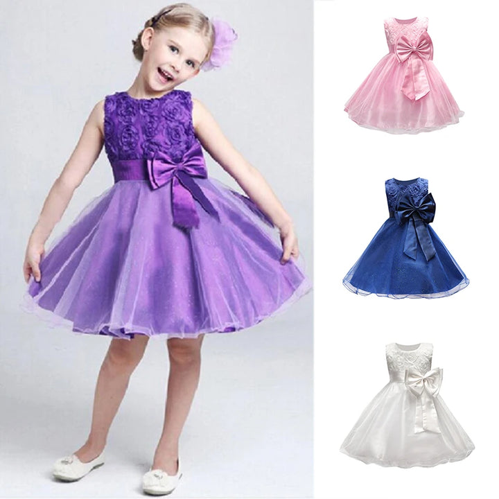 Flower sequins princess dress for little girls Summer 2025 Christmas festive tuxedo dress-tutus clothes for children dress