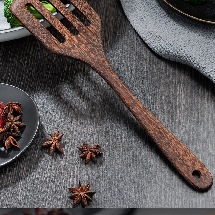 Kitchen Utensils Set Non-Stick  Cookware for Kitchen Wooden Handle Soup spoon spatula Rice spoon shovel Kitchen Accessories