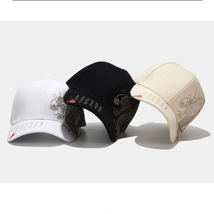Chinese Style Dragon Pattern Baseball Hat For Men And Women, Versatile National Tide Cap, Hip Hop Hip Hop Skateboarding, Cool