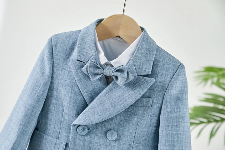 Baby Photograph Kids Clothes Sets Boy Suits Gentleman Suit Set Blazer Overalls Bow tie For Kids Wedding Party Birthday Costume