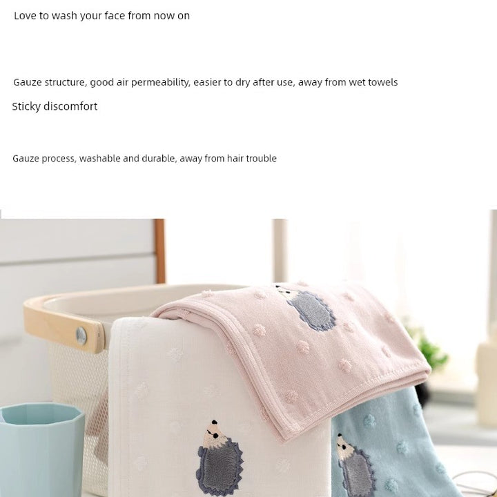 Towel Couple Kids Soft Absorbent Pure Cotton Gauze