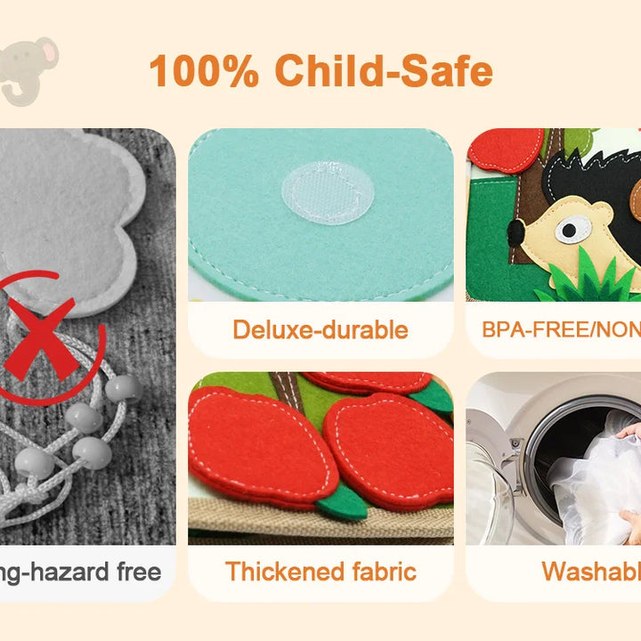 Baby Toy Soft 3D Cloth Book First Book Montessori Infant Early color Cognitive Educational Toys Learning Basic Life Skills Toys