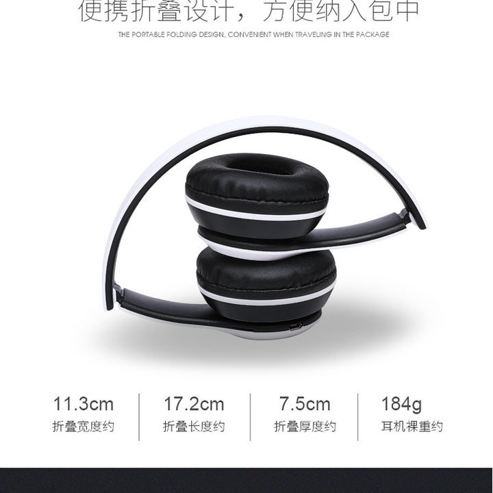 Stereo P47 Headset 5.0 Bluetooth Headset Folding Series Wireless Sports Game Headset for iPhone XiaoMi