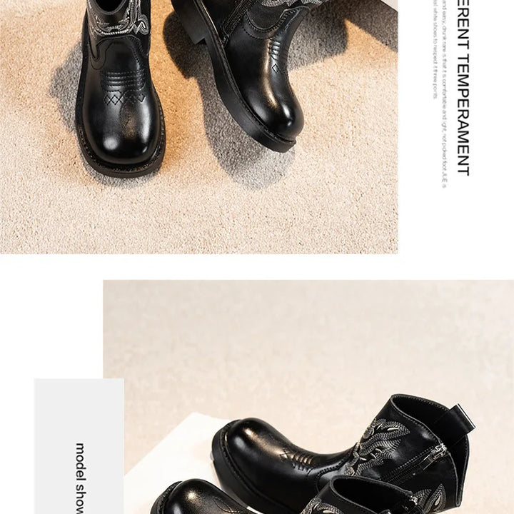 Zapatos Niña Girls Boots Waterproof Cowboy Boots Childrens New Fashion Short Anti Slippery Boot Thick  Boot Kids Boot Botas Niña