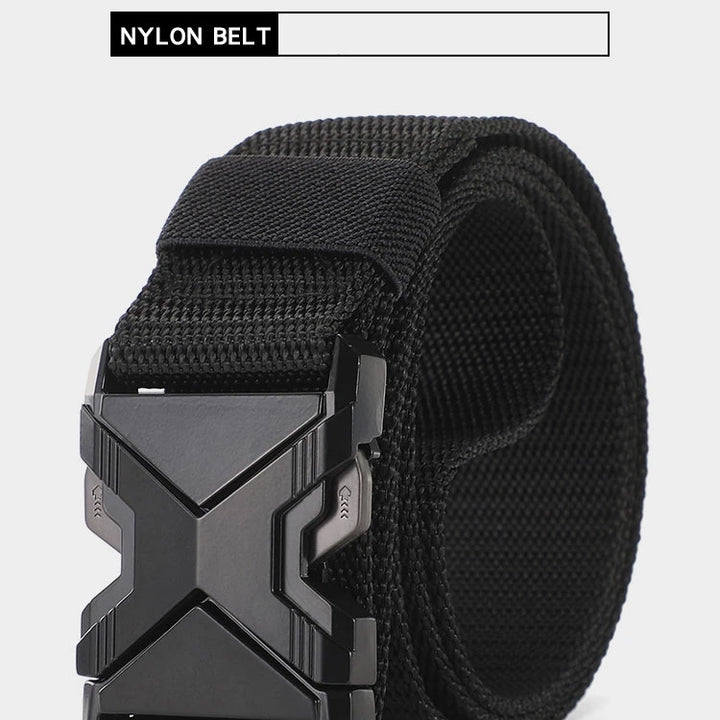 New Quick Release Pluggable Buckle Sports Belt Breathable Men Belts For Men Pants Belt