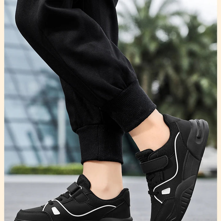 Kids Spring Sneakers Girls School Casual Shoes Outdoor Breathable Running Shoes Light Soft Tenis Pink Non-slip Children Shoes