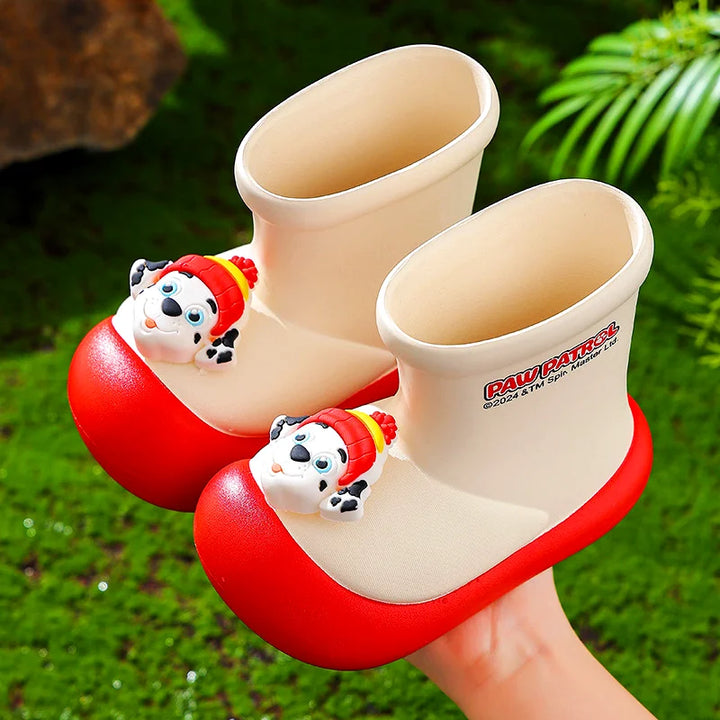 Paw Patrol Kids' Rain Boots For Boys Girls Toddler Lightweight Anti Slip Baby Water Shoes Kindergarten Cute Waterproof Footwear