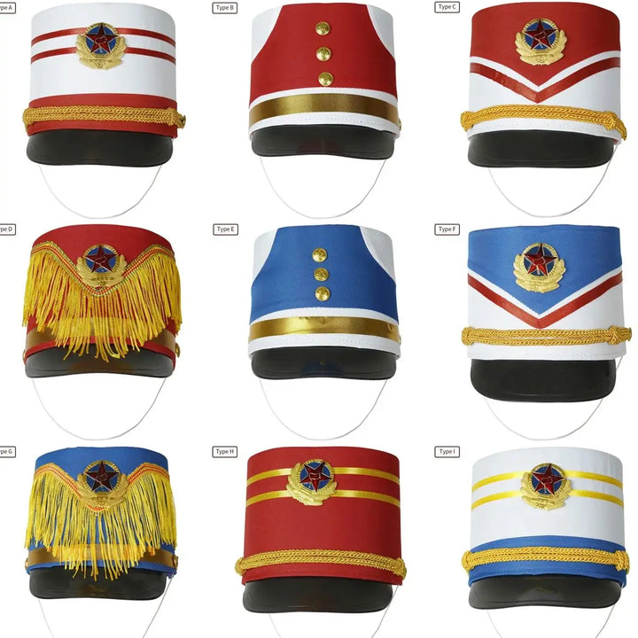 Nutcrackers Hat - Soldier Hat - Drum Major Hat - Marching Band Hat - Children Adult Halloween Cosplay Soldier Costume Party Hat