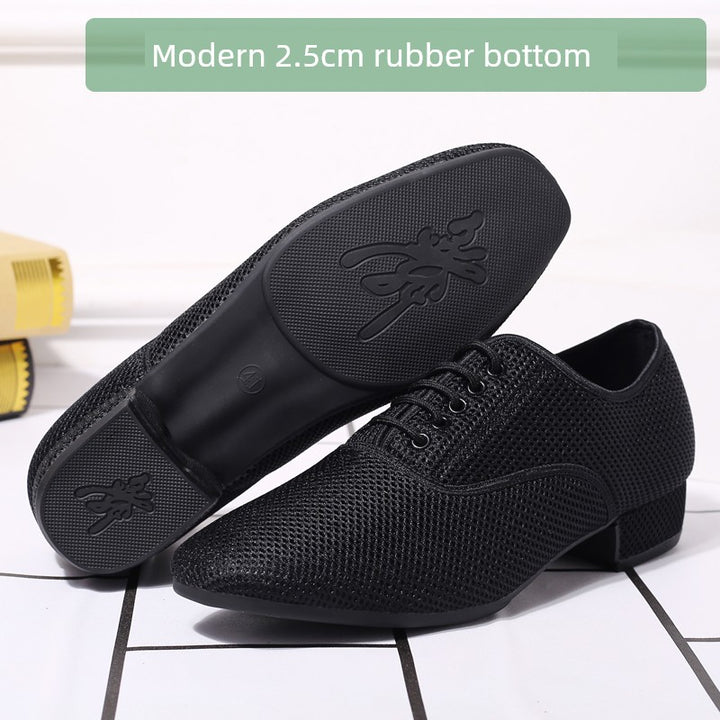 Dance Qingyun Men Flyknit Net Dancing Shoes Latin Dance Shoes Ballroom Dance Modern Dance Square Dance Shoes Dancing Shoes Breathable