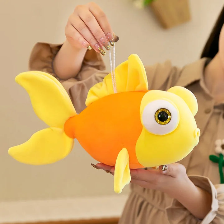 New goldfish plush toys for children cushion goldfish dolls