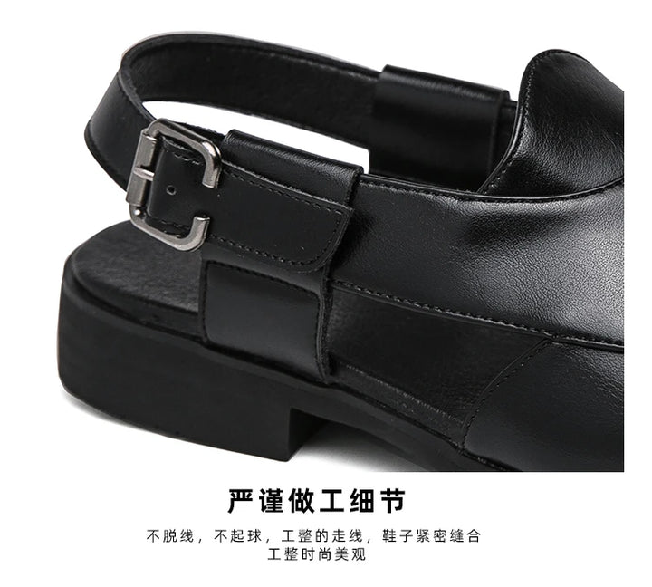 Men Minimalist Slingback Dress Shoes Business Office Dress Shoes